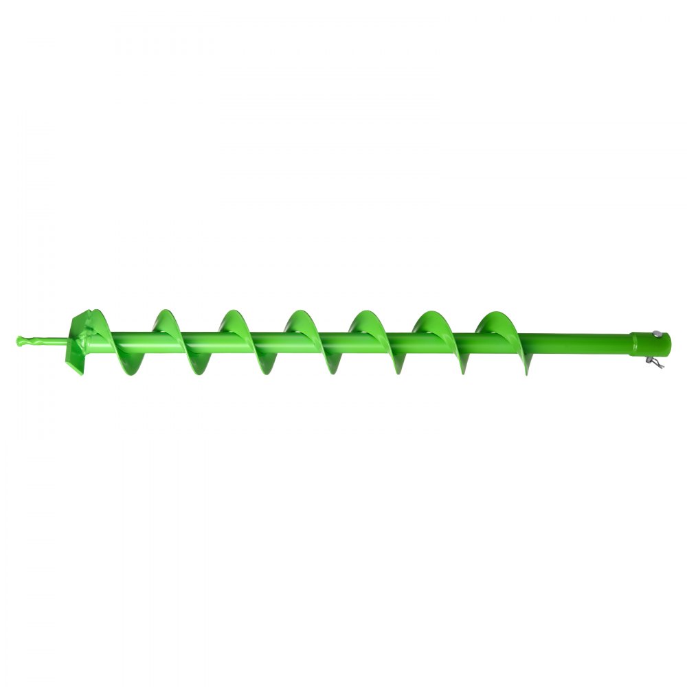 VEVOR skruebor for planting, 80 x 790 mm spiralbor, kompatibel med bor med 20 mm ID-feste, kraftig verktøy for plantekasse, stolpehullboreutstyr for hagegravergjerde