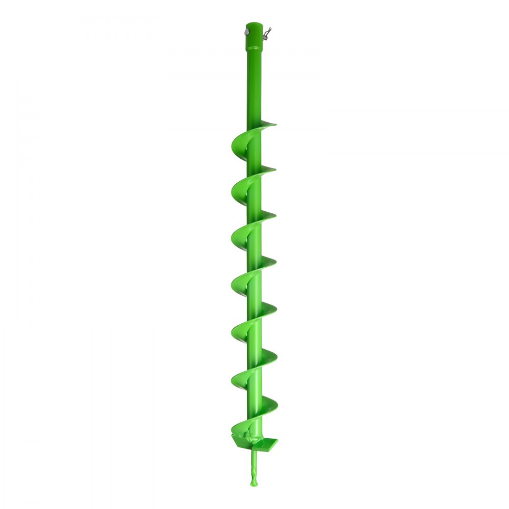 VEVOR skruebor for planting, 80 x 790 mm spiralbor, kompatibel med bor med 20 mm ID-feste, kraftig verktøy for plantekasse, stolpehullboreutstyr for hagegravergjerde