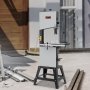 VEVOR båndsag, 340 mm / 13,39 tommer, stasjonær båndsag med stativ, 440–846 o/min kontinuerlig hastighet, 1100 W 1,5 hk, 220 V, optimalisert arbeidslys og gjæringsmåler, for trebearbeiding aluminium tre metall kobber