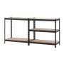 VEVOR Storage Shelves, 5-Tier Adjustable, 907.2 kg Capacity, Heavy Duty Garage Storage Shelving Unit, Metal Utility Rack Shelf, for Garage Warehouse Basement Kitchen, 923 mm W x 415 mm D x 1813 mm H