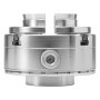 VEVOR 4 Inch Wood Lathe Chuck, 4-Jaw, Bevel-Gear Self-Centering Wood Turning Chuck Set with 1" x 8TPI Thread & Adapter, Round Jaws, Step Jaws, Nickel-Plated, High-Hardness Steel, for Woodworking Lathe