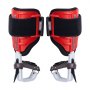 VEVOR Tree Climbing Spikes, 1 Pair Aluminum Climbing Spurs, 350lbs Load Capacity Tree Climbing Gear with Straps and Spike Protectors, Arborist Equipment for Climbers, Hunting, Fruit Picking, Red