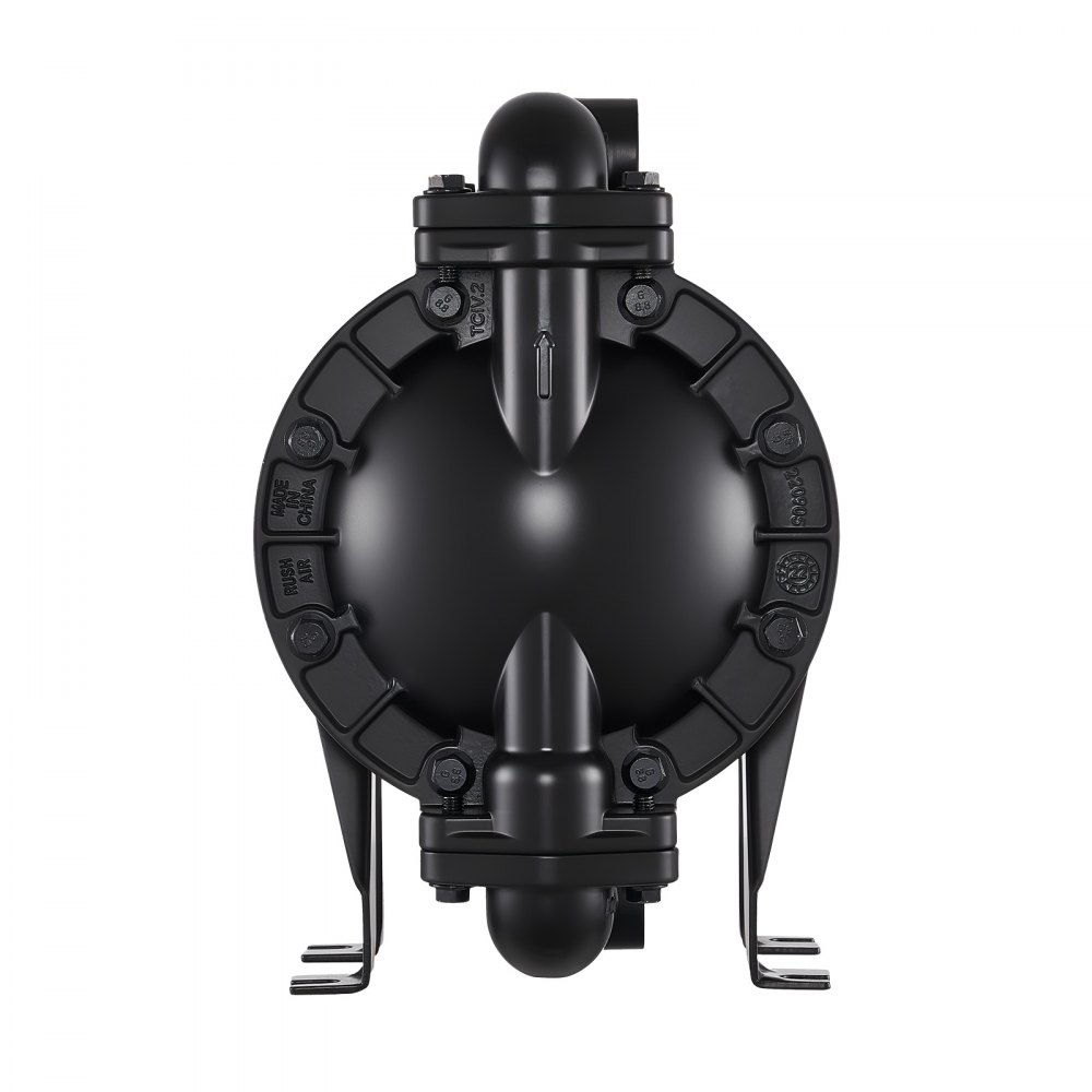 VEVOR luftdrevet dobbeltmembranpumpe, maks. 132 l/min, standard inn- og utløpsluft, pneumatisk spilloljeoverføringspumpe, hus i aluminiumslegering, doble membraner, for diesel, fett, parafin, bensin