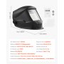 VEVOR Welding Helmet Auto Darkening, 100 x 80 mm True Color Welding Hood, Solar-Powered Welder Mask 4 Arc Sensors, Wide Shade 4/5-9/9-13 for TIG MIG Weld Cutting Grinding Application - METIS Series