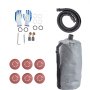 VEVOR Drywall Sander 750W, Electric Drywall Sander, Foldable Sheetrock Sander, with Telescope Handle, Electric Sander, Variable Speed 800-1750 RPM, Wall Sander, with LED Strip Light and Vacuum Bag