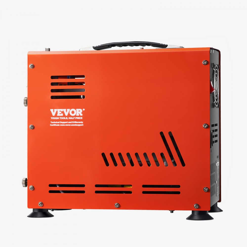 VEVOR PCP Air Compressor, 800W Dual-Cylinder PCP Airgun Compressor 4500PSI/30Mpa with Built-in Fan Cooling System, Auto-Stop | Oil Free Paintball Tank Compressor for Air Rifle, Scuba Diving Bottle