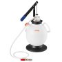 VEVOR Transmission Fluid Pump, 7.5 L Capacity, Manual ATF Refill Kit Fluid Transfer Pump with 8 ATF Adapters & 120cm Outlet Horse, Oil Dispenser with HDPE Tank for Cars, Lawn Mowers