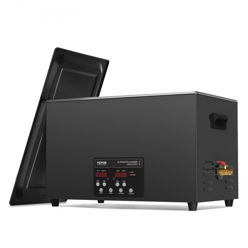 VEVOR ultralydrenser 600W digital ultralydrenser 30L med forbedret avgassing og skånsom modus, 40 kHz industriell ultralydrenser med timer og varmeelement for smykkeverktøy