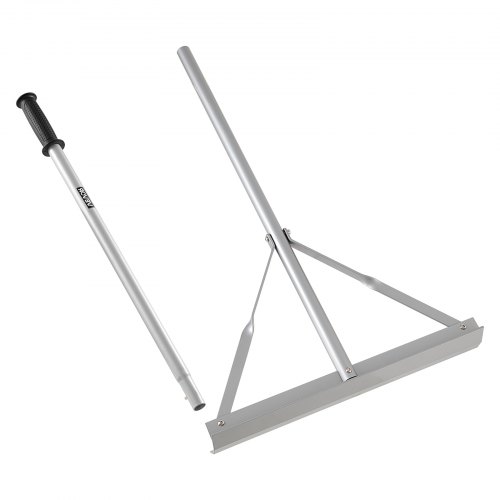 VEVOR landskapsrive, 1510 mm håndtak 508 mm bredt hode, stort kraftig aluminiumsnivå, asfaltriveverktøy for asfalt og terrengutjevning, betongbelegg, sandflating, uten tenner