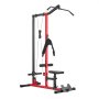 VEVOR LAT Pull Down-maskin, 3-i-1 rad-kabelmaskin, kabelmaskiner hjemmegym med 3-nivå justerbart sete, 4-nivå justerbar skumrulle, belastning 181 kg latissimus dorn for rygg, bryst, triceps, svart