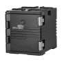 VEVOR Insulated Food Pan Carrier, 75 L Non-Electrical Food Warmer, with Wheel & 304 Stainless Steel Latch, LLDPE Stackable Hot Box, for Various Pan Sizes(NOT Included), Fit Catering BBQ Event(Black)