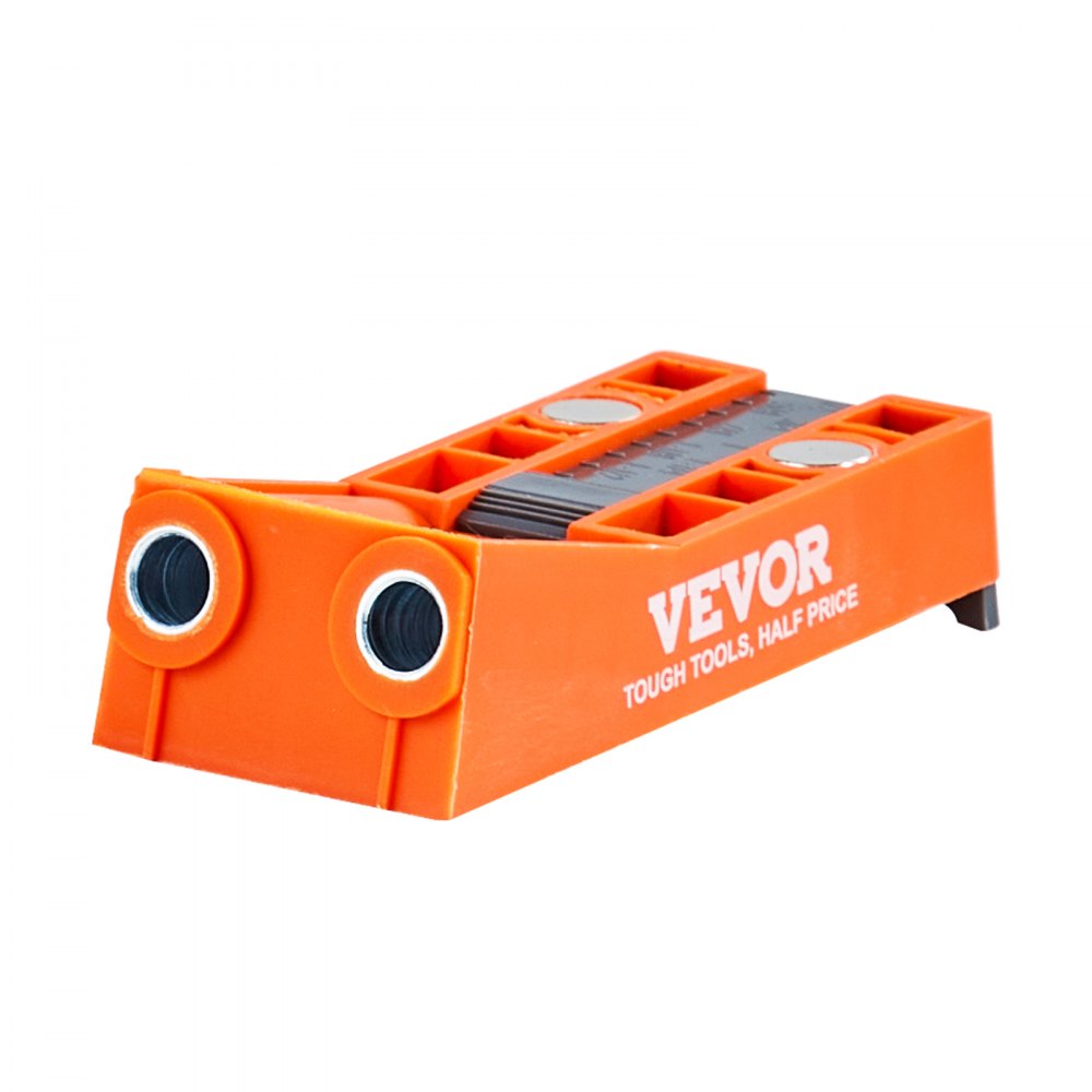 VEVOR Pocket Hole Jig, 56 stk Mini Jig Pocket Hole System med 9" C-klemme, trinnbor, skiftenøkkel, borestoppring, firkantet drivbit og skruer, for DIY snekkerprosjekter