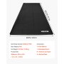 VEVOR parkeringsmatte, 2,6 x 6,1 m, sklisikker PVC-garasjematte med rengjøringsnal, kraftig, slitesterk, vanntett beskyttelse mot snø, regn og gjørme for biler, SUV-er, lastebiler, parkering, svart
