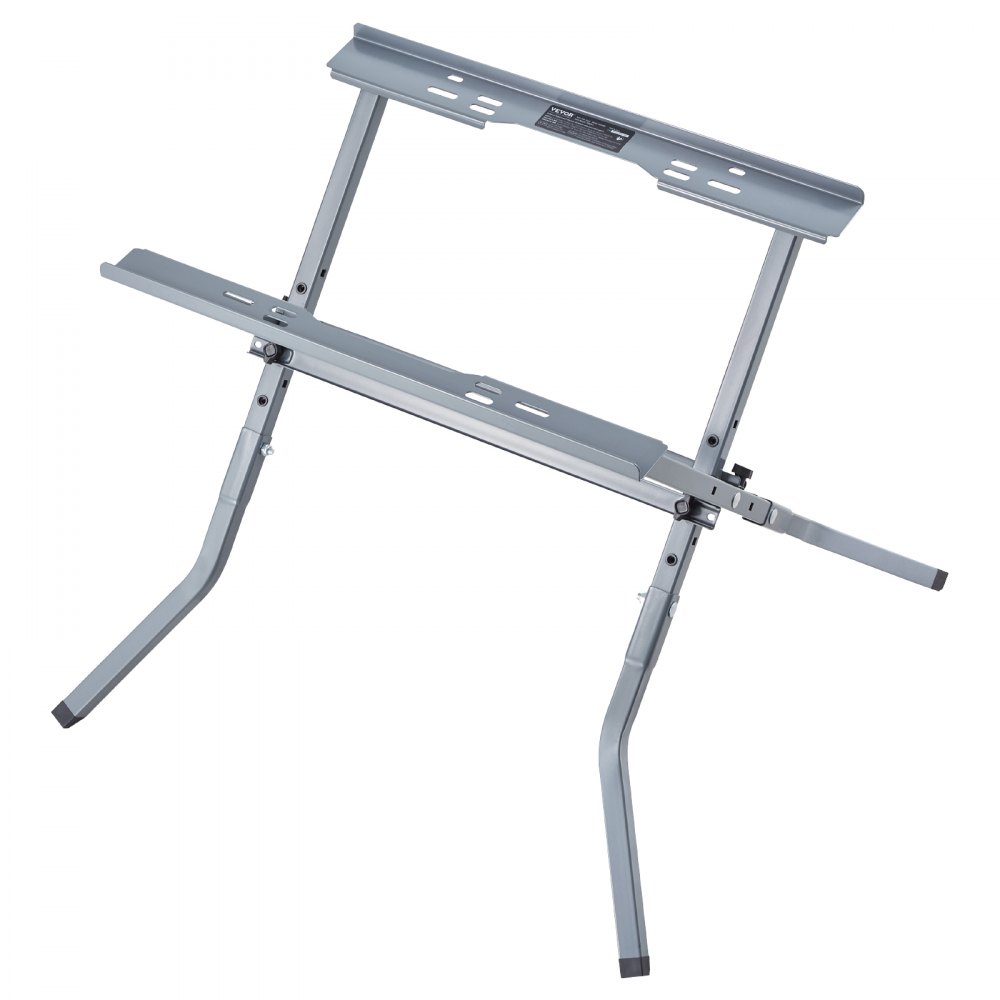 VEVOR Table Saw Folding Stand, 350 lbs / 158.76 kg Load Capacity, Portable Compact Table Saw Stand, Heavy Duty Construction, Easy Storage, Foldable Design, Universal for Most Brands of Table Saws