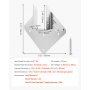 VEVOR Hurricane Ties for Rafter, Inner Size 5.31x1.57x2.48 in / 135x40x63 mm, Heavy Duty Hurricane Straps, Heavy Duty Rafter Ties Brackets Joist Hangers for Roof Beam Wooden Construction, 25 Pcs