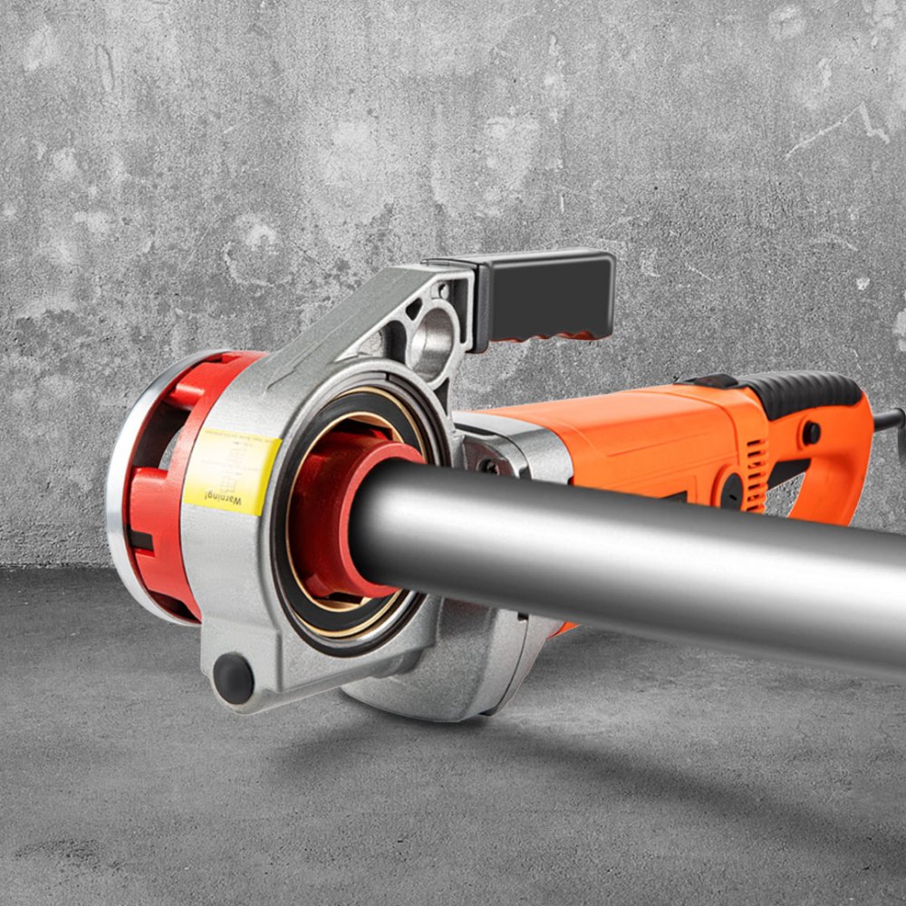 VEVOR Electric Pipe Threader, 2300W Pipe Threading Machine, Heavy-Duty Hand-Held Power Drive Kit, 220V Pipe Threader Machine, Portable Pipe Threader with 6 Dies 1.27-5.1 cm