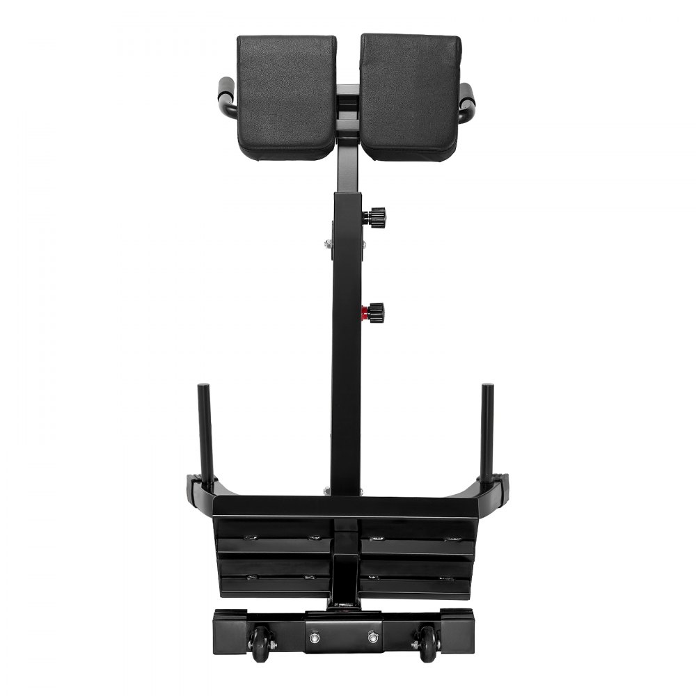 VEVOR romersk stol hyperekstensjonsbenk, 150 kg justerbar forlengelsesmaskin, multifunksjons treningsutstyr for setemuskler, hamstring, korsrygg og mageøvelser, fitness vektbenk for hjemmegym