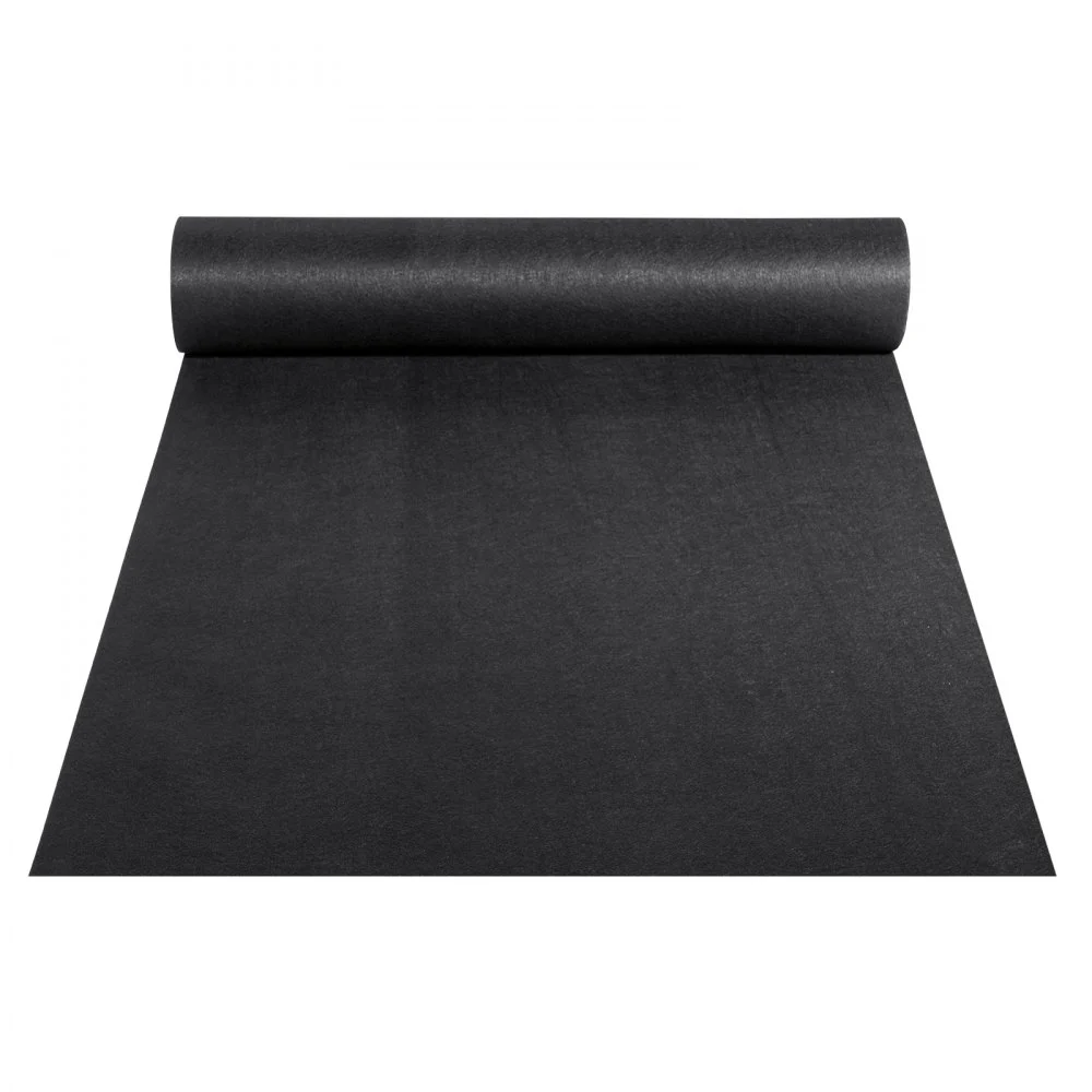 VEVOR ikke-vevd geotekstil under grus, 6x50FT 8OZ innkjørselstoff landskapsstoff, kraftig ugresssperrestoff, bakkedekke ugresskontrollstoff, fransk avløp dreneringsstoff, svart