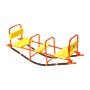 VEVOR Kids Seesaw, 90 kg Load Capacity, Metal Rocking Teeter Totter with Handles, Toddler Seesaw for Children Aged 3+, Kids Outdoor Playground Equipment for Lawn, Backyard, Playground, 2 Seats