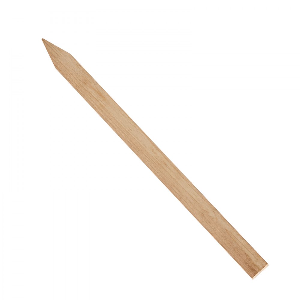 VEVOR hagepiker i tre, 25 stk. 12,7 × 38,1 × 609,6 mm oppmålingsstaker, hagepike med skarp spiss, støttepike for granplanter, skiltstolper for siltgjerde, hagegrenser og grunnlinjer