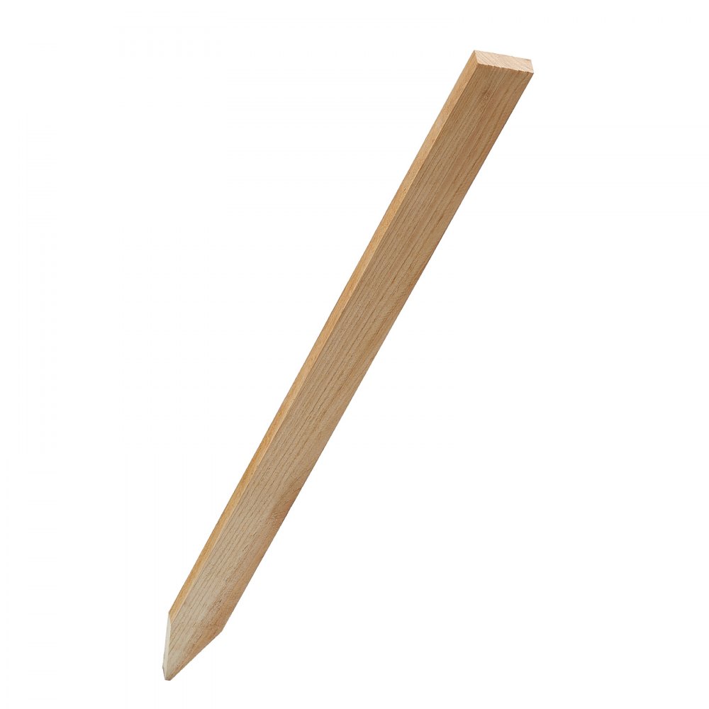 VEVOR hagepiker i tre, 25 stk. 12,7 × 38,1 × 609,6 mm oppmålingsstaker, hagepike med skarp spiss, støttepike for granplanter, skiltstolper for siltgjerde, hagegrenser og grunnlinjer
