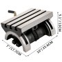 VEVOR Tilting Milling Table 25.4x17.8 cm(10x7inch) Tilting Angle Milling Machine 0-80°Adjustable Swivel Angle Plate with 3 T-slots and an Adjustable Crank Handle Heavy Duty Tilting Milling Machine for Grinding