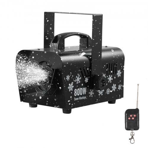 VEVOR snømaskin, kraftig 1500W, håndholdt/hengende snømaskin, trådløs fjernkontroll, snøfnuggmaskin med 5L væsketank, snøfnuggmaskin for utendørs og innendørs julepynt