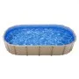 VEVOR Oval Pool Liner, 360 x 623 cm UniBead Swimming Pool Liner for 120 cm Wall Height, Premium Thick Vinyl, Easy Install with Leak-Proof Patches, for Steel Sided Above-Ground,Outdoor, Blue
