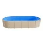 VEVOR Oval Pool Liner, 360 x 623 cm UniBead Swimming Pool Liner for 120 cm Wall Height, Premium Thick Vinyl, Easy Install with Leak-Proof Patches, for Steel Sided Above-Ground,Outdoor, Blue