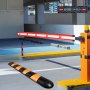 VEVOR trafikkdempende enhet i gummi, enkelt enhet med doble kanaler, 72" lengde modulær design støtter opptil 22000 lbs, dimensjoner 72,8 x 12,2 x 2,2, egnet for asfalt, betong og grus