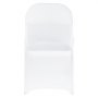 VEVOR 150 Pcs White Chair Covers, Polyester Spandex Chair Cover, Stretch Slipcovers for Wedding Party Dining Banquet Flat-Front Chair Covers, Fits Chair Measures up to 17.72 x 18.11 x 30.31 inch
