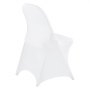 VEVOR 150 Pcs White Chair Covers, Polyester Spandex Chair Cover, Stretch Slipcovers for Wedding Party Dining Banquet Flat-Front Chair Covers, Fits Chair Measures up to 17.72 x 18.11 x 30.31 inch