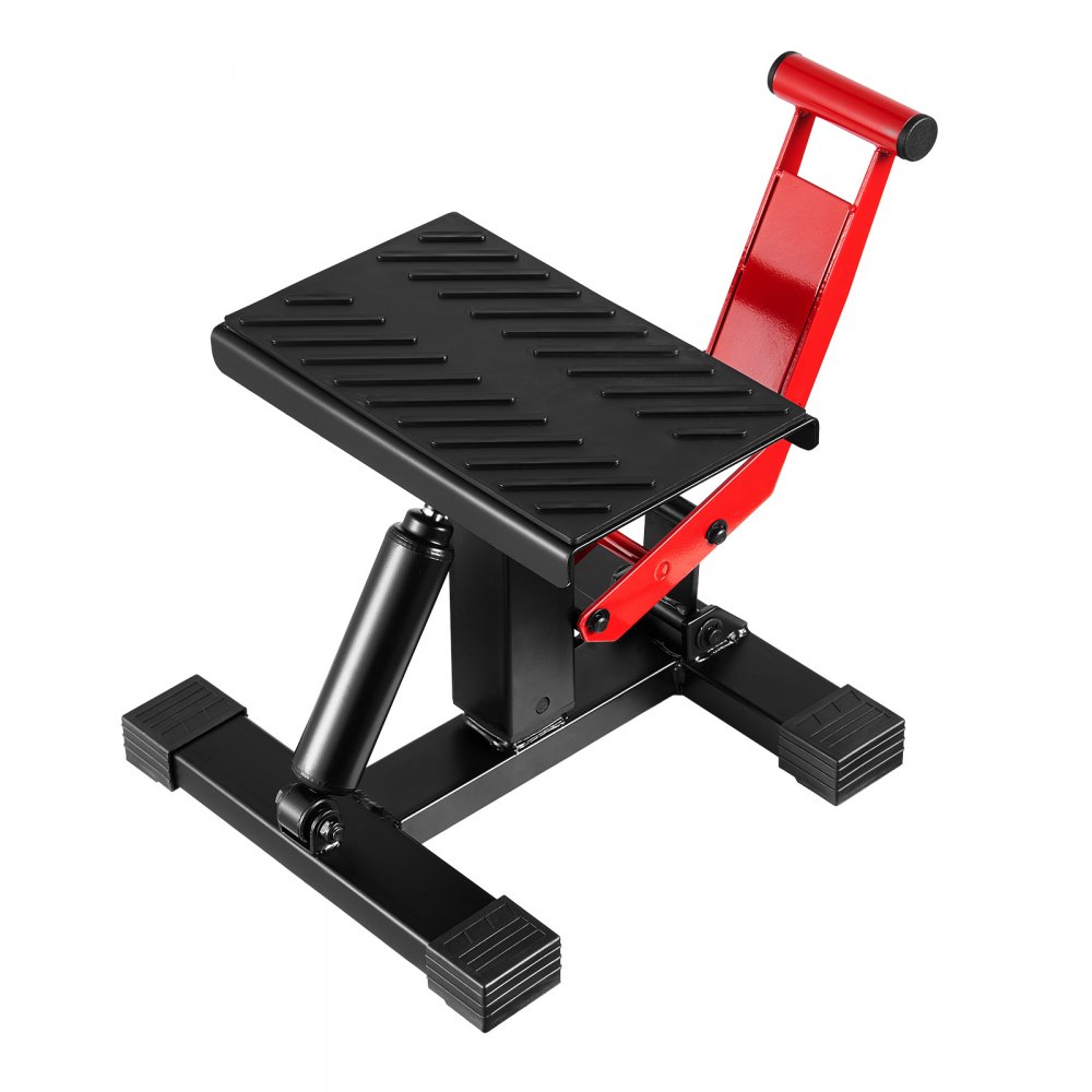 VEVOR Løftestativ for terrengsykkel, jekk til motorsykkel, 1200 kg kapasitet og hydraulisk løfteoperasjon, heisebord, justerbar høyde 9,8"-18,3" for reparasjon, vedlikehold og tilbehør til terrengsykkel