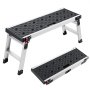 VEVOR sammenleggbar arbeidsplattform, 910 x 310 mm aluminiumstrapp, 420 mm høyde, 226,8 kg lastekapasitet, kraftig plattformstige med låser, bærbar arbeidsbenk for maling og vedlikehold og hjem