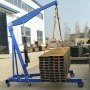 VEVOR Hydraulic Long Ram Jack, 3 Tons/6600 lbs Capacity, with Single Piston Pump and Clevis Base, Manual Cherry Picker with Handle, for Garage/Shop Cranes, Engine Lift Hoist, Black