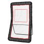 VEVOR Lacrosse Rebounder for Backyard, 1219.2 x 2133.6 mm Volleyball Bounce Back Net, Pitchback Throwback Baseball Softball Return Training Screen, Adjustable Angle Shooting Practice Training Wall with Target