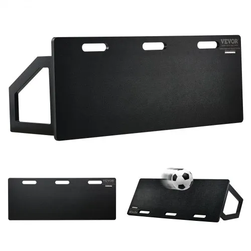 VEVOR Fotball Rebound Board, Bærbar Rebound Wall Board 1150 x 450 mm, HDPE Rebounder Wall Rebound Utstyr, Barn og Ungdom, Treningsbrett Rebounder Kicker for Fotballtrening Svart