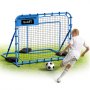 VEVOR Soccer Rebounder Net, Quick-Switch Angle Soccer Goal Rebounder for Control, Passing Practice, Heavy-Duty Iron Frame & PE Net, Easy Setup Ball Training Equipment for Teens&Adults,1470 x 1170 mm