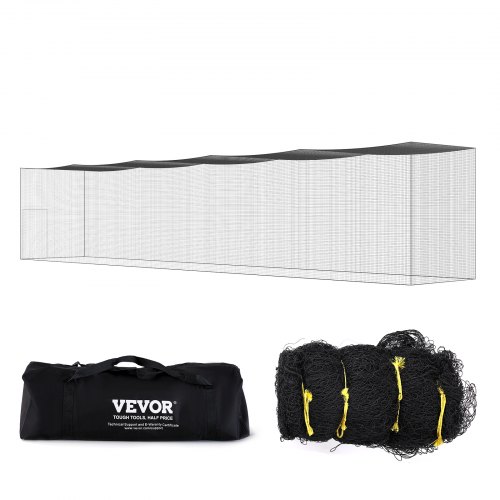 VEVOR baseball batting netting, profesjonelt softball baseball batting treningsnett, bærbart øvelsesnett for pitching bur med dør og bæreveske, kraftig lukket PE-nett, 70 fot (kun nett)
