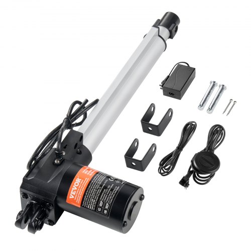 VEVOR 24V lineær aktuatorsett 10 tommer 0,98"/s 220lbs/1000N med IP44-beskyttelse