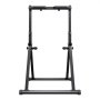 VEVOR Pull-up-stang, bærbar pull-up-stasjon med kapasitet på 150 kg, frittstående pull-up-stenger med trekantet struktur og kraftig stålrør, høydejustering i 9 nivåer, tyngdekraftskondisjon for armer og rygg