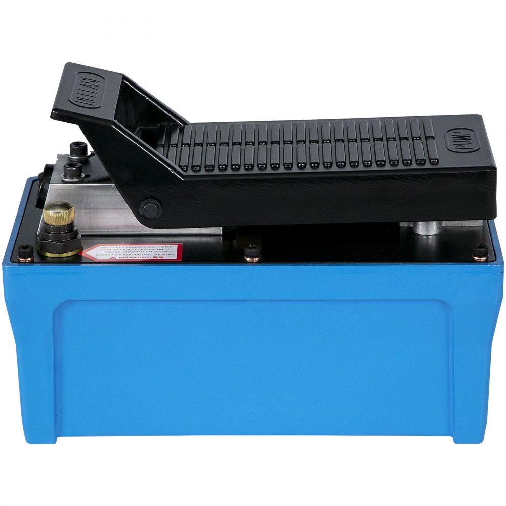 VEVOR Air Hydraulic Pump Power Pack Unit 10,000 PSI 1687.8 cm³ Cap Heavy-duty All Metal Construction Air Hydraulic Foot Pump