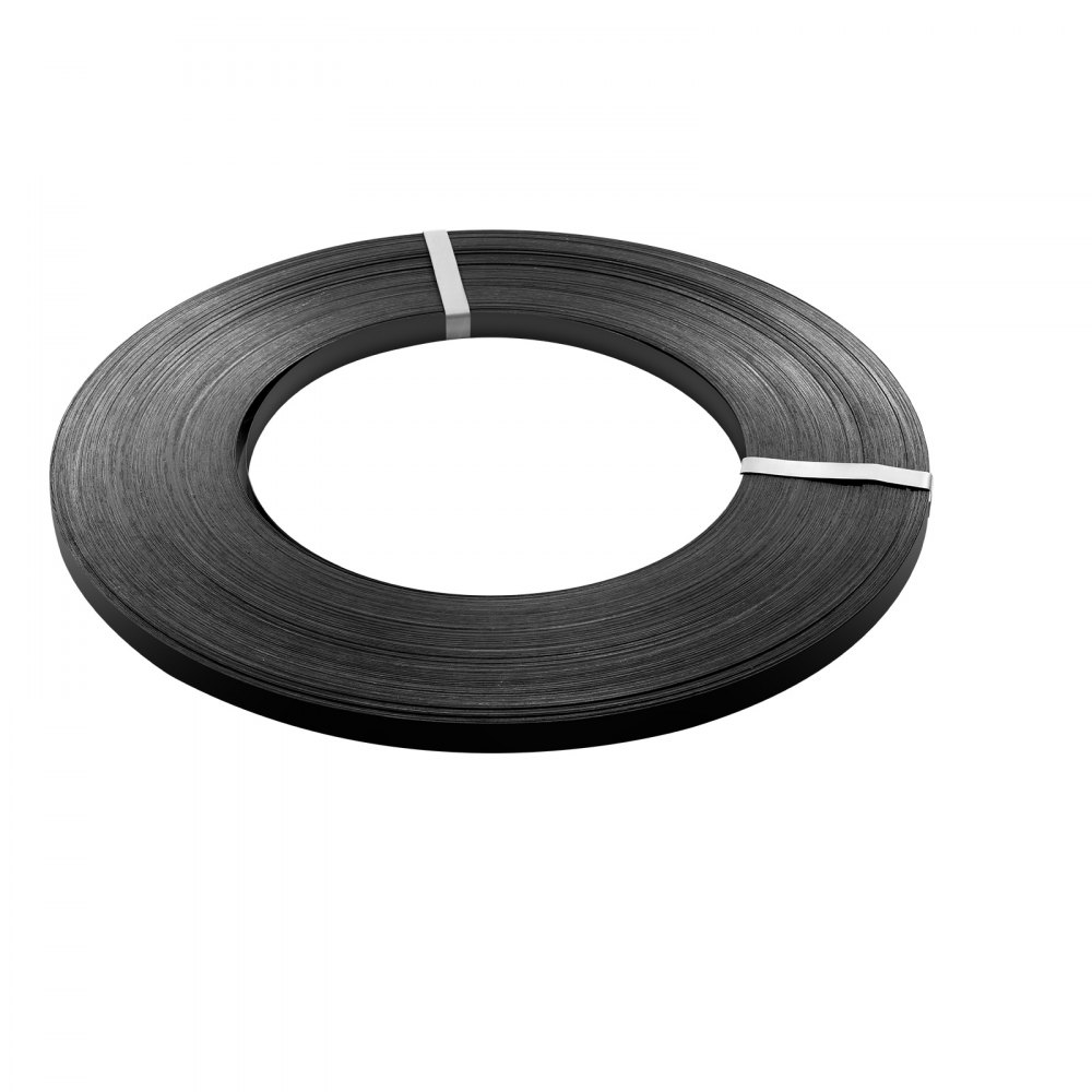VEVOR stålstroppespole, 19 mm x 0,55 mm x 500 m, metallstroppespole tåler tøffe miljøer, 771 kg bruddstyrke, kraftig båndspole for pallpakking