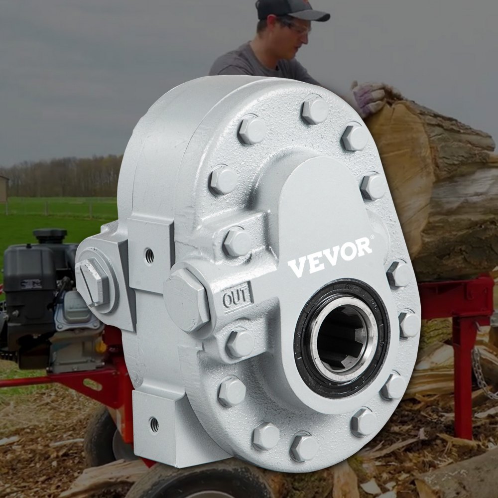 VEVOR hydraulisk pumpe 16,6 GPM hydraulisk motor 540 o/min vedkløyver 2500 PSI hydraulisk kløyver SAE 12 utløpsport hydraulisk pumpe for vedkløyver for lastebil baklukeløfter, sakseløfter, tipphenger