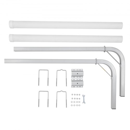 VEVOR båthengerføring, 1219,2 mm justerbare tilhengerføringsstenger, 2 stk. tilhengerføringer i høyhardt stål, tilhengerføringer med PVC-rør, for skibåt, fiskebåt eller seilbåthenger