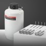 VEVOR Liquid Nitrogen Tank, 10 L Aluminum Alloy Liquid Nitrogen Container, LN2 Tank Dewar with 6 Canisters and Carry Bag with Straps, Cryogenic Tank for Beauty Industry, Semen Preservation, Scientific