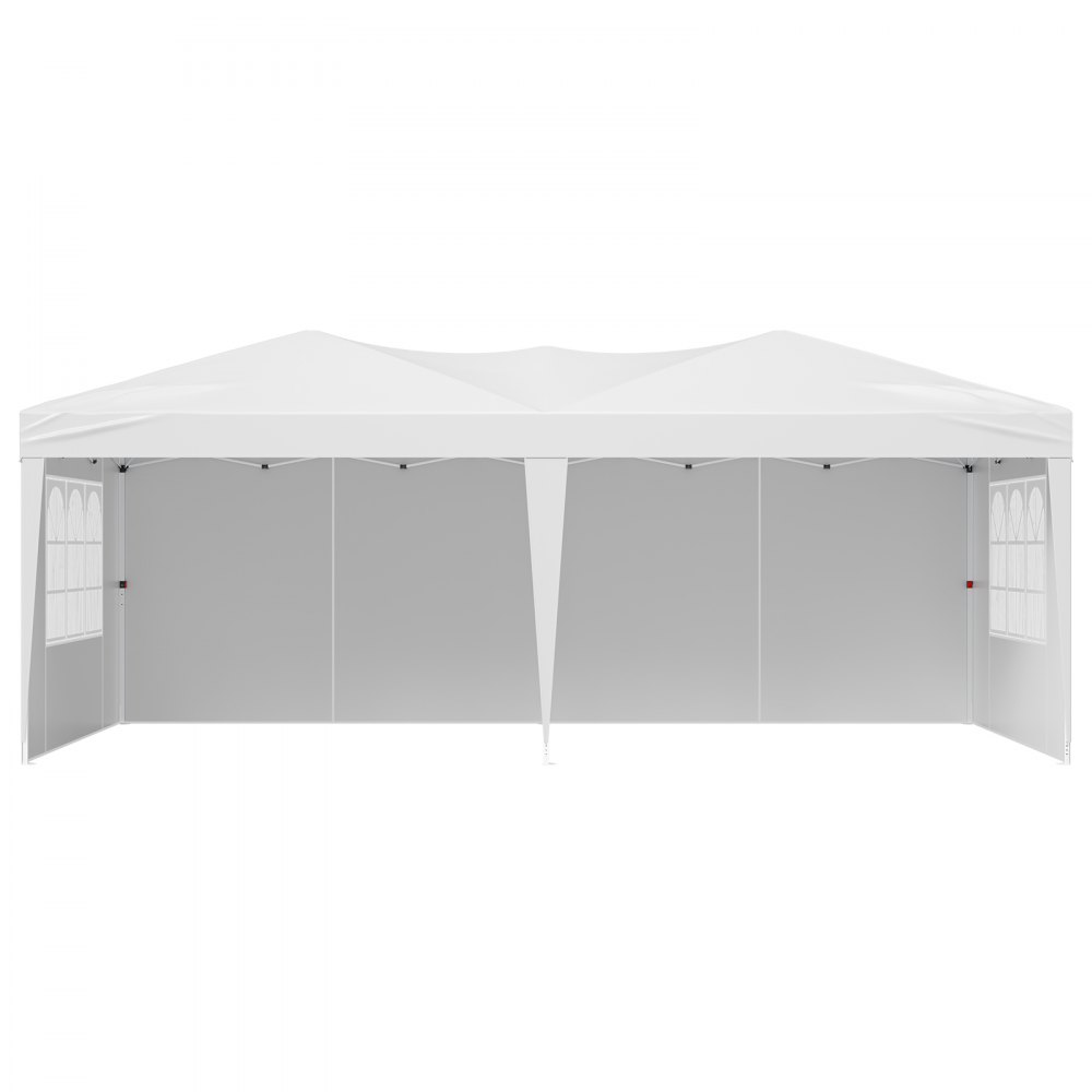 VEVOR Pop-up-telt, 5,9 x 2,96 m bærbar paviljong med instant-tak, 3 sidevegger og 2 ventilerte vinduer, høydejusterbart pop-up-telt for utendørs ly for arrangementer, terrasse, bakgård, fest, parkering