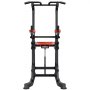 VEVOR Pull-up-stang, 150 kg Power Tower Dip Station, treningsstasjon med H-formet stabil base og støtteplattform, justerbart pull-up-stativ med 9 nivåer i høyden for rygg, justerbare albuebeskyttere med 3 nivåer