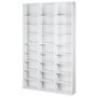VEVOR Media Storage Cabinet, 9-layer DVD Shelf Holds up to 756 CDs, Adjustable CD Shelves 27 Compartments, Protects & Organizes Music, Movie, Video Games or Memorabilia Collections,White