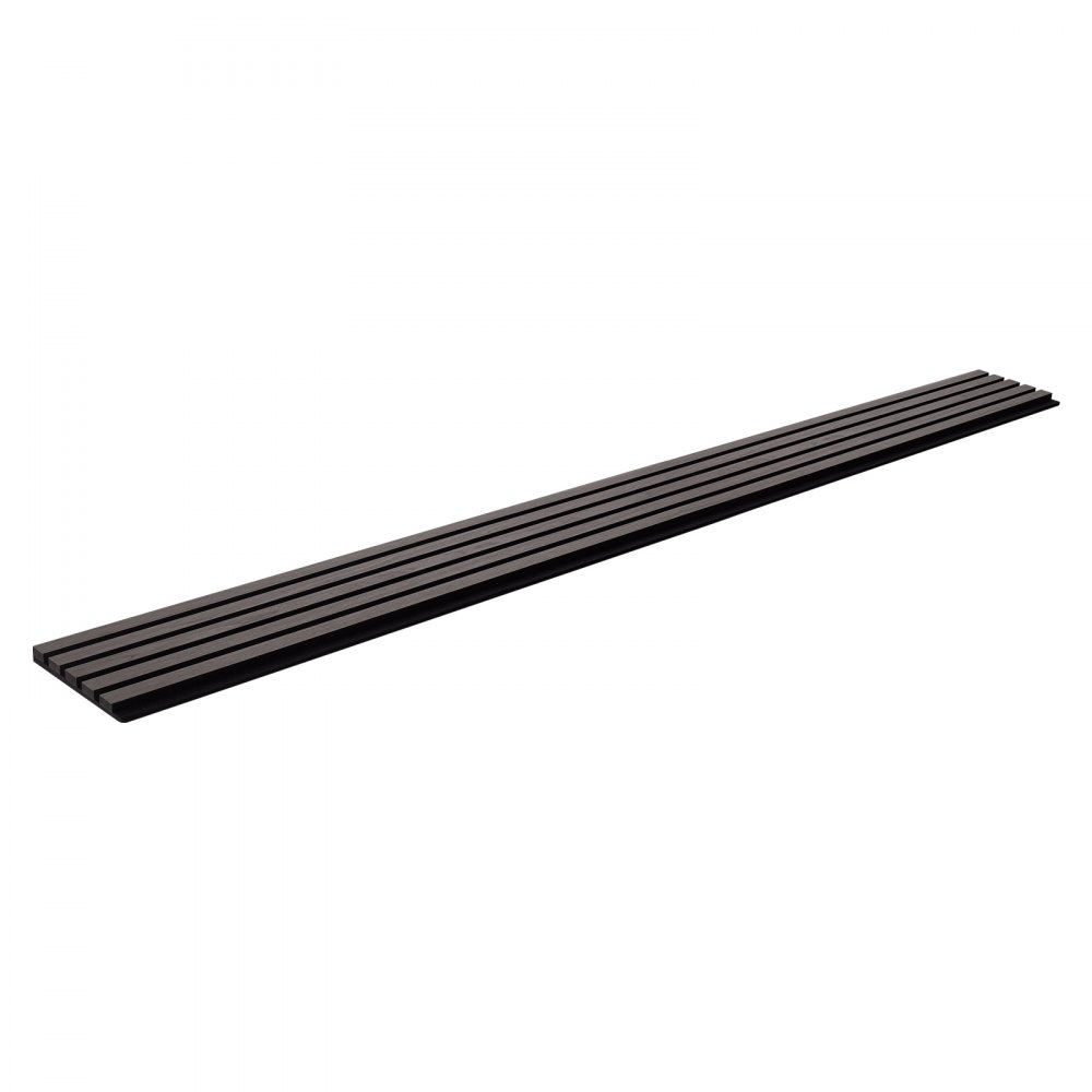 VEVOR akustiske paneler av trelameller, 7,9 x 94,5 tommer, MDF-aksentpaneler i tre for moderne innvendig veggdekor, veggplater i imitert tre for støyreduksjon, svart eik